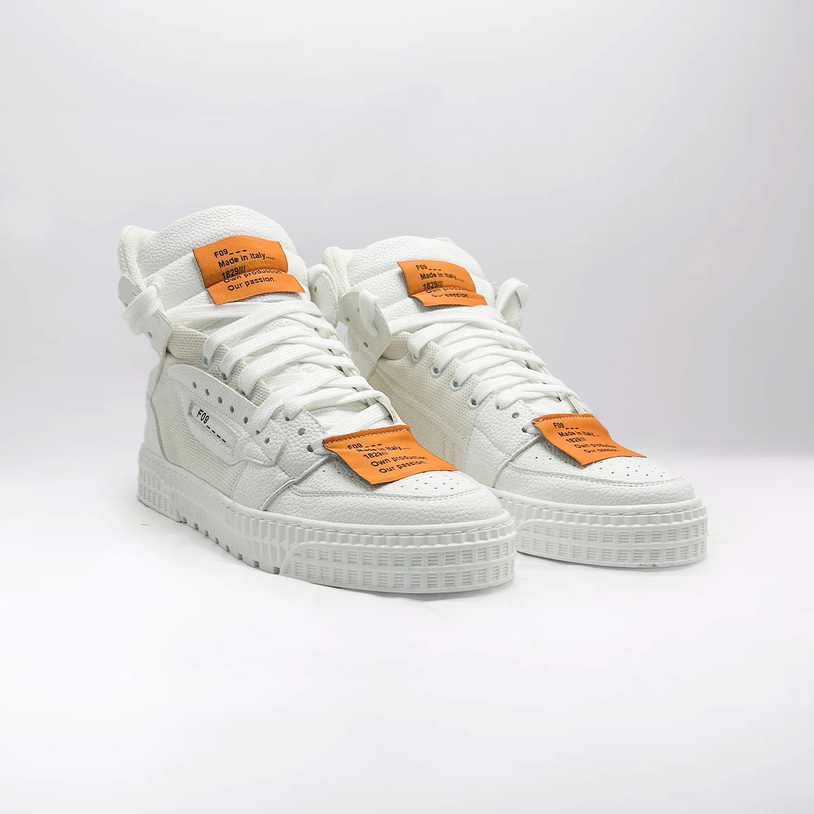 F09 SHOES - Riad High - White/O