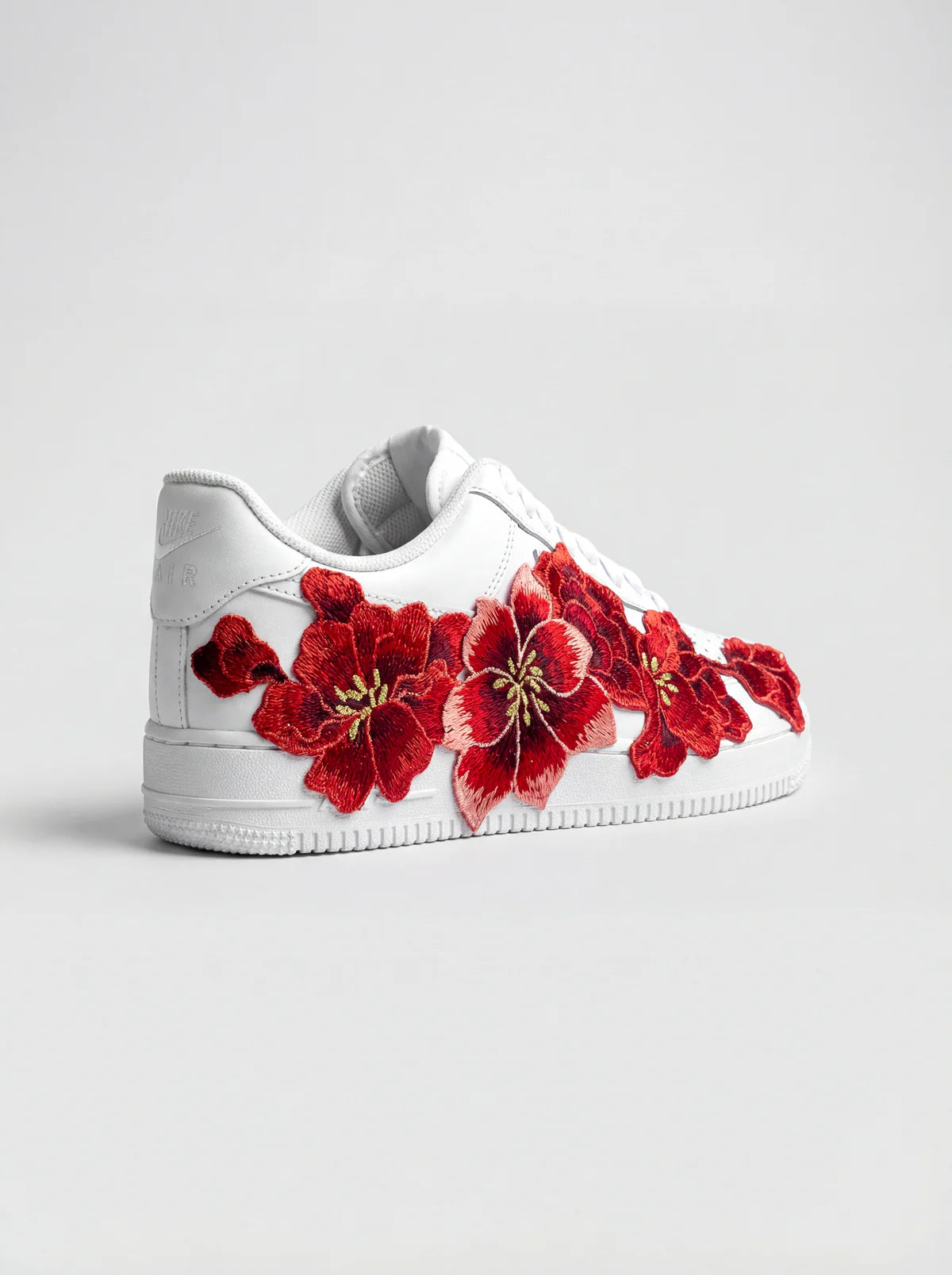 Air Force 1 ‘07 White Red Rose Custom