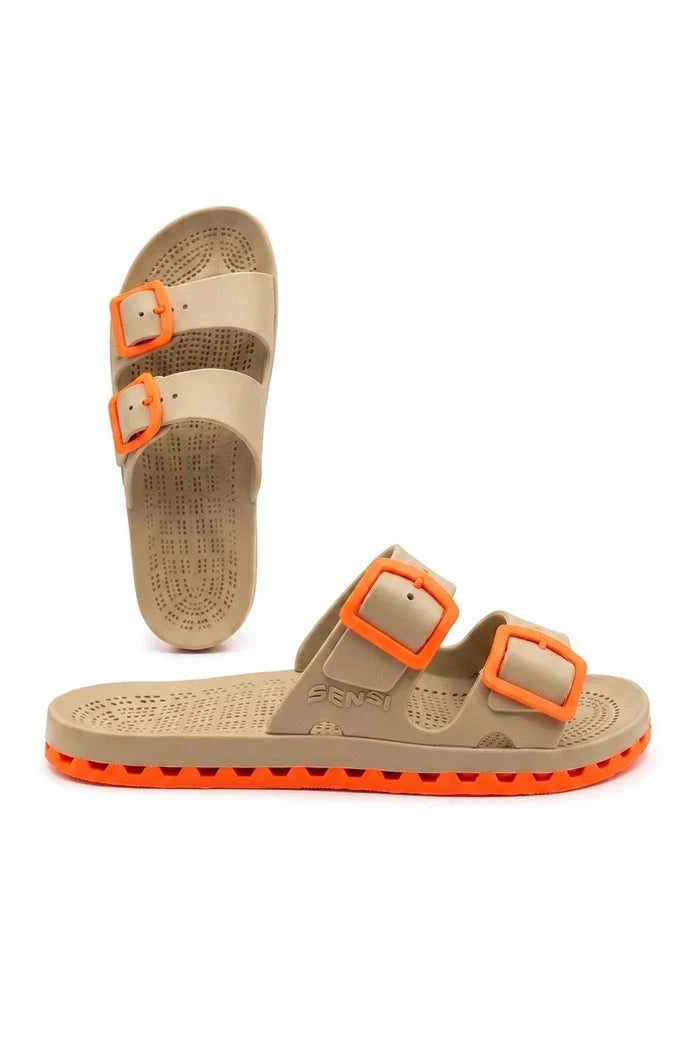 Sensi Ciabatte La Jolla Sahara Beige / Orange