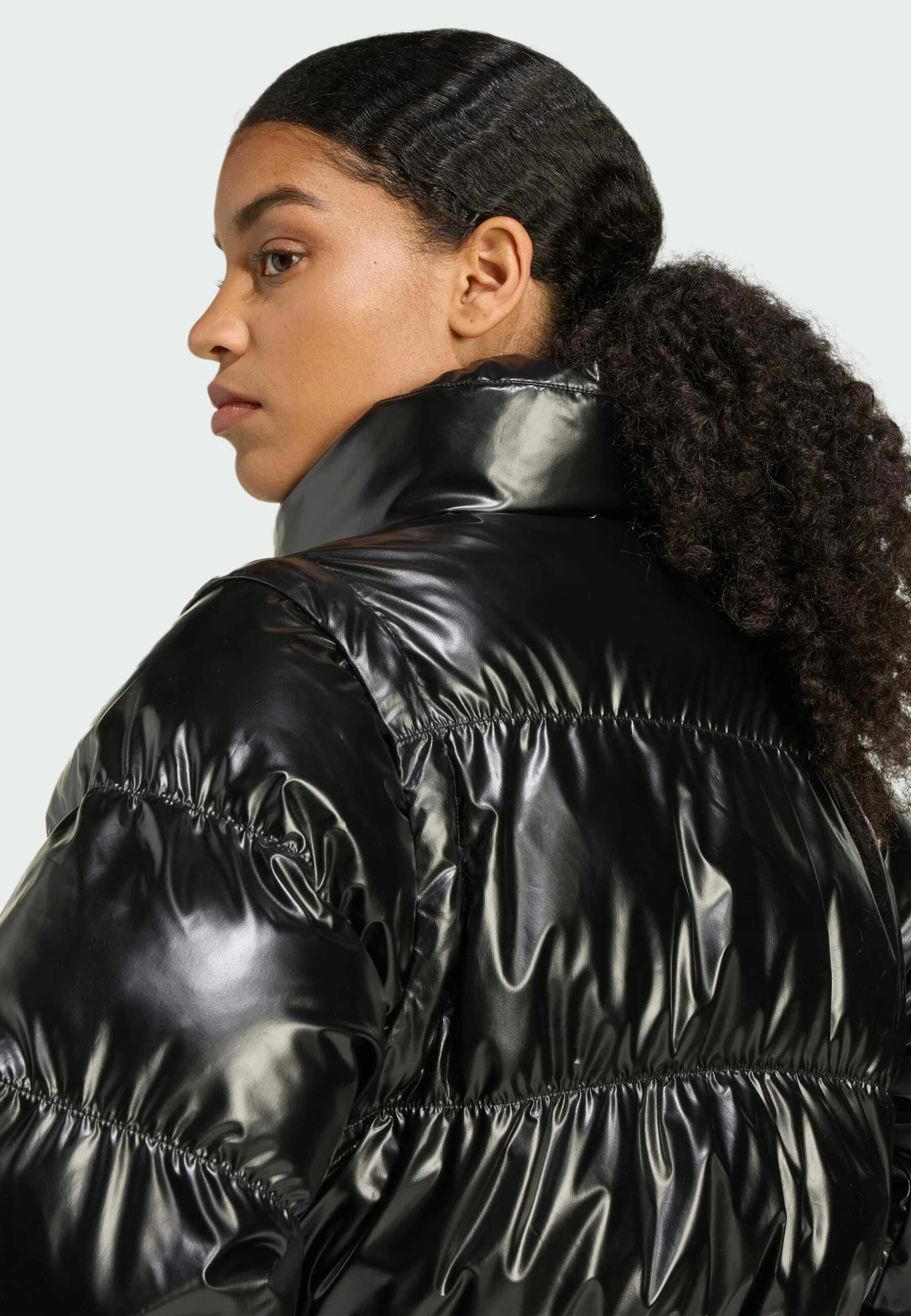 Bomber Puffer / Gilet Adidas Cropped Nero