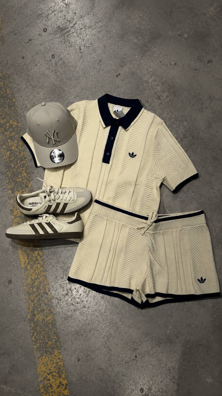 Cordset Adidas Donna Crochet Beige