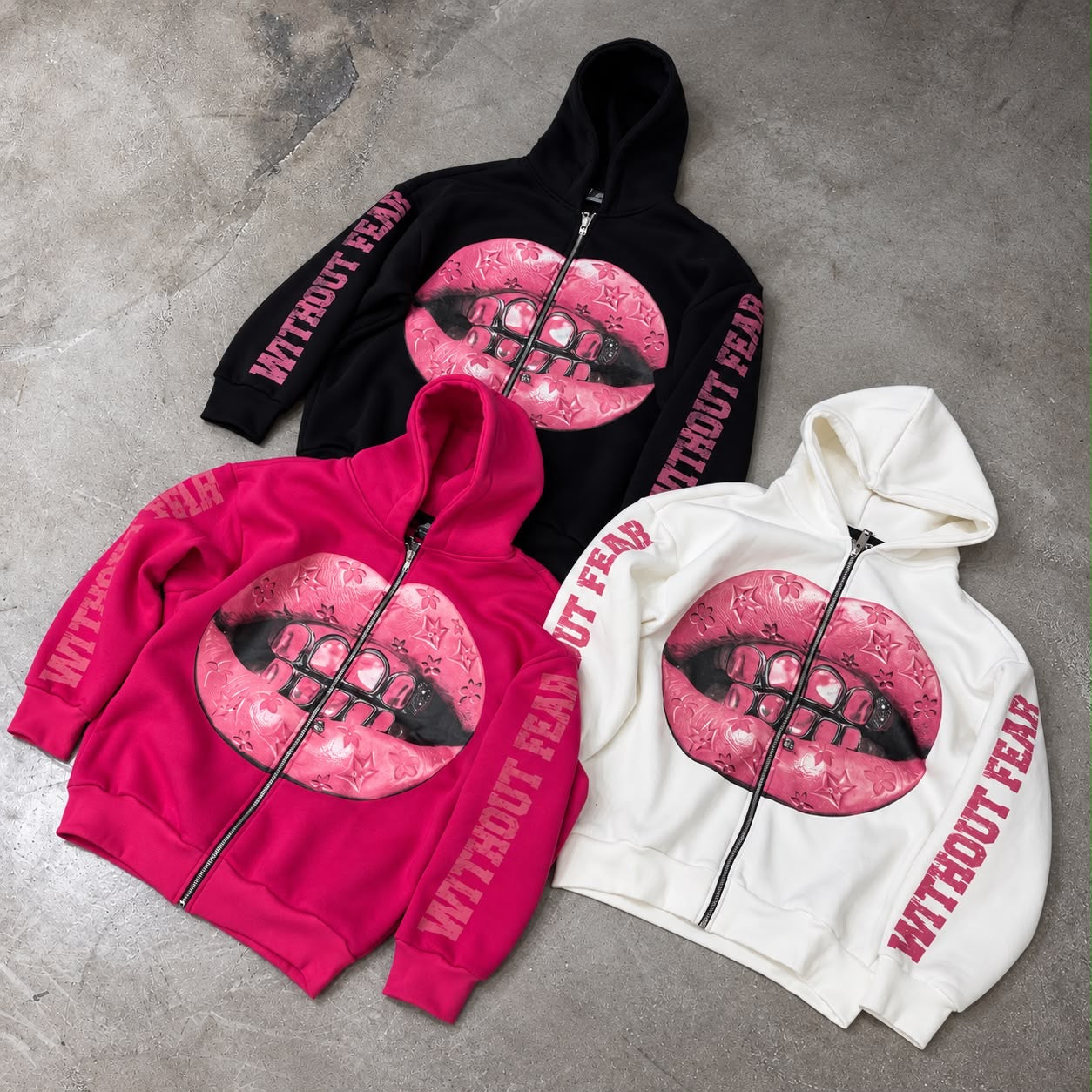 Felpa Mouth con Zip