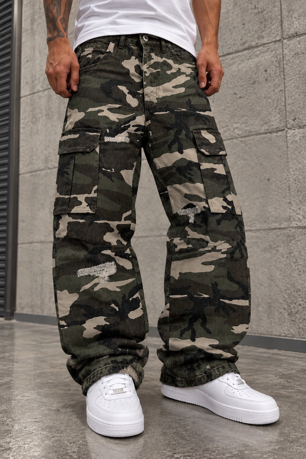 Pantalone Cargo Camo