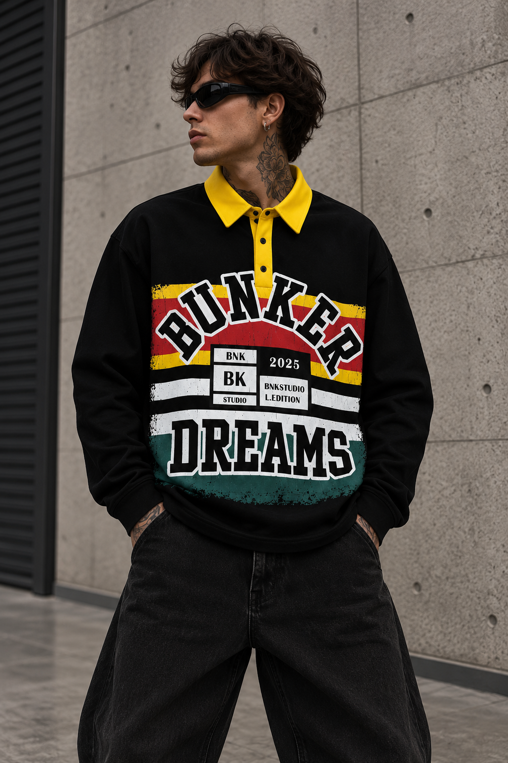 Polo Longsleeve Bunker Dreams