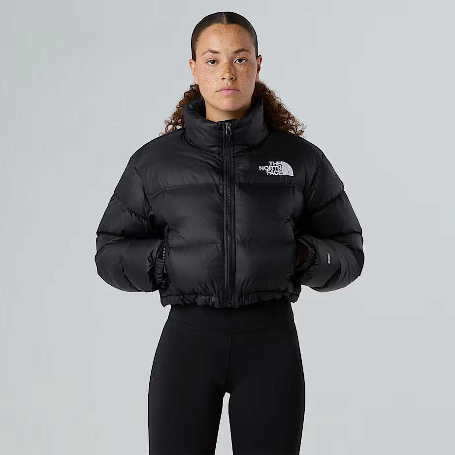 The North Face Nuptse Cropped Black